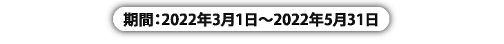 期間：2022年3月1日～2022年5月31日